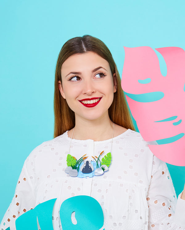 Hello, Hippo! Necklace