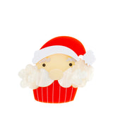 Ho-Ho-Home Made Santa Muffin Brooch