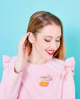 Home-made Apricot Jam Brooch