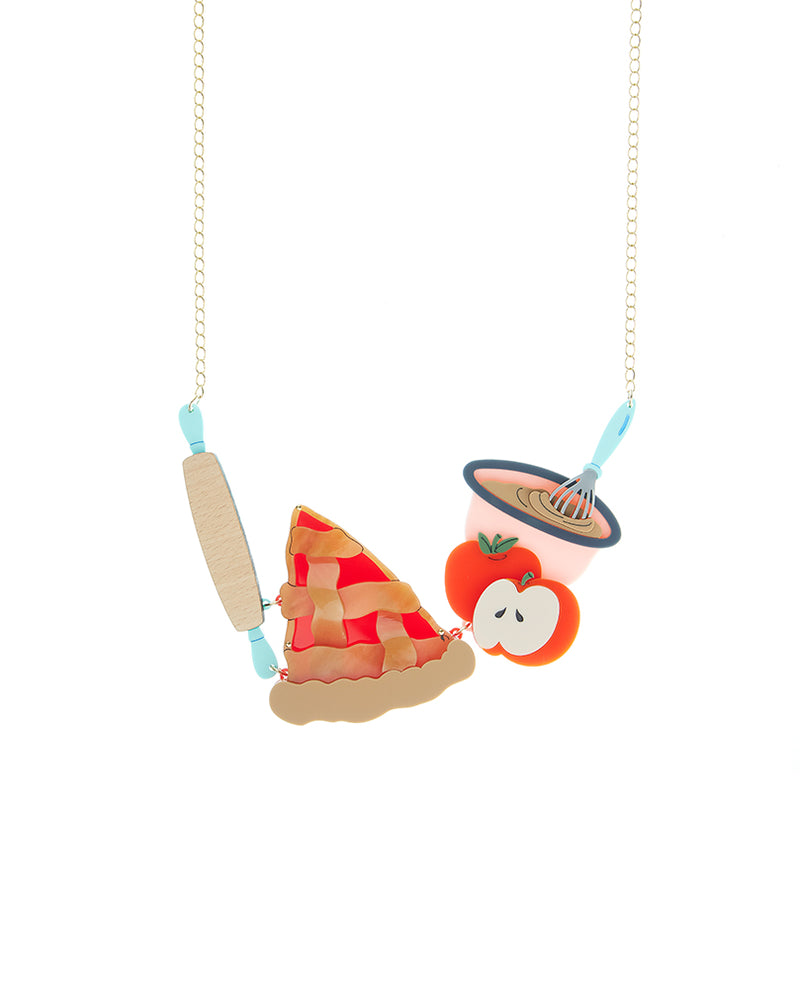Homemade Apple Pie Necklace