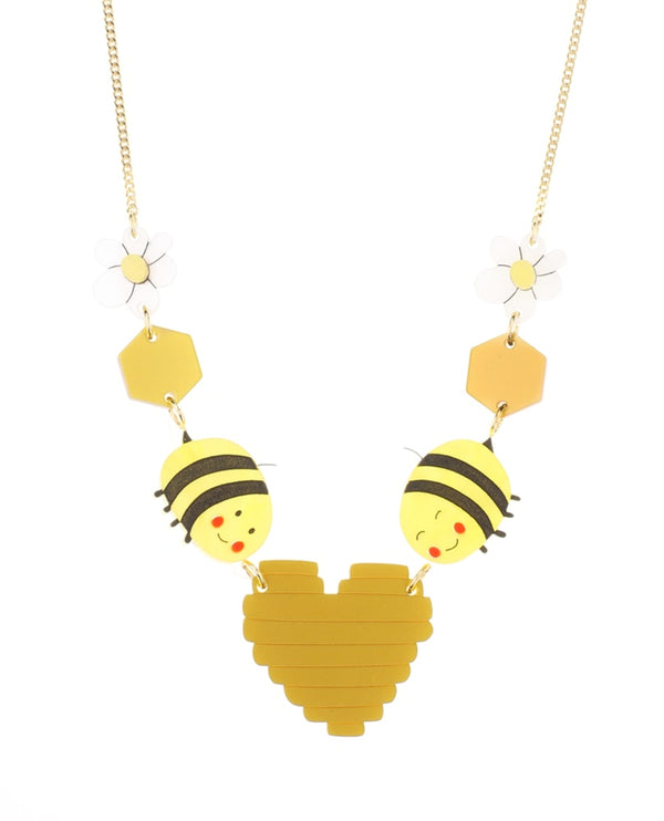 Honey,-bee-mine-necklace-Be-my-Valentine-collection-la-vidriola-detail