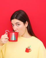 Hot Cocoa, Please! Brooch
