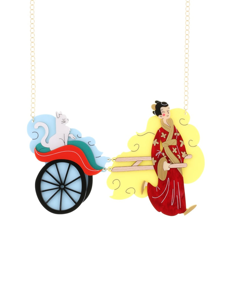 Human!-Take-me-to-the-Great-Wall!-necklace-Nǐ-hǎo-collection-la-vidriola-detail
