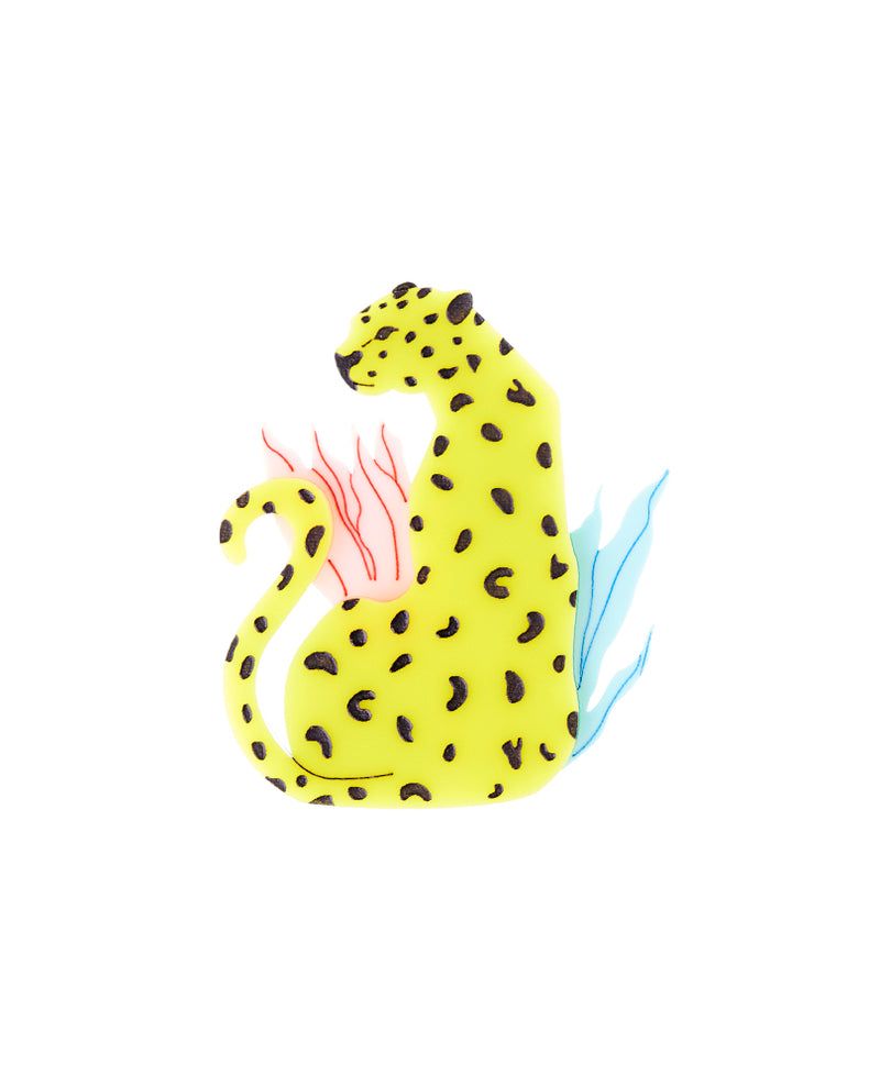 Hungry Cheetah Brooch