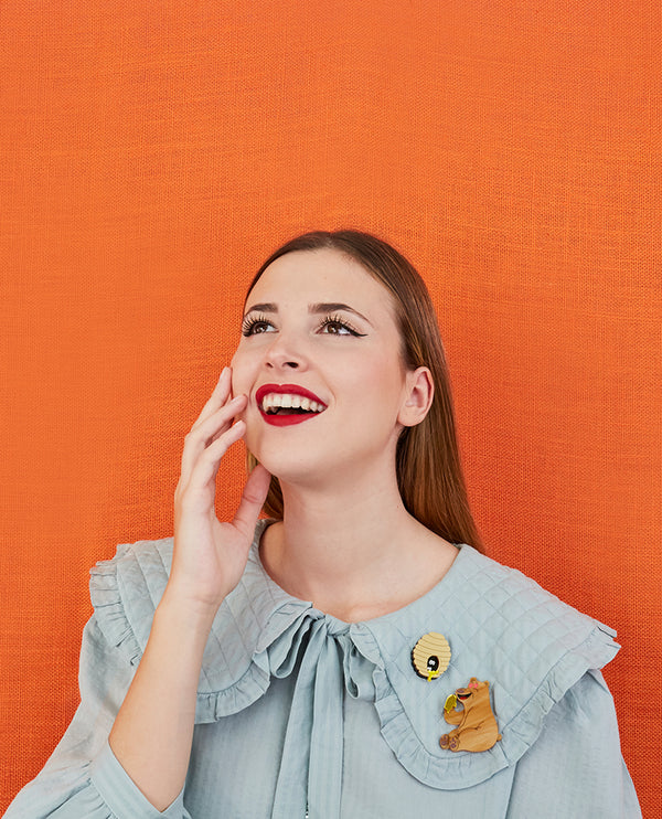 I love my Honey! Set Brooch