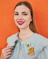 I love my Honey! Set Brooch