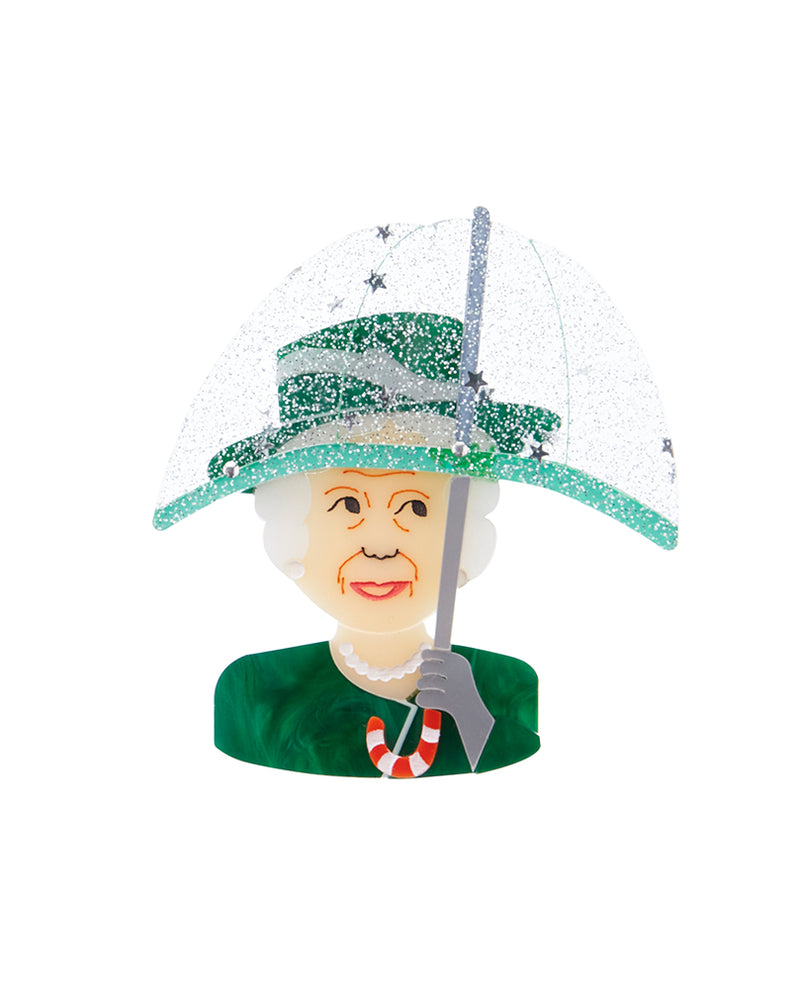 It’s Raining! Umbrella Queen Christmas Edition Brooch