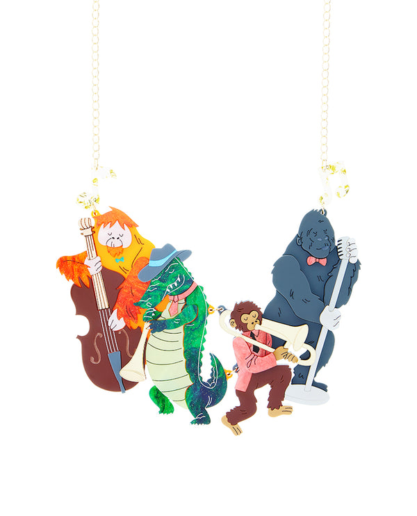 Jazzy Jungle Band Necklace