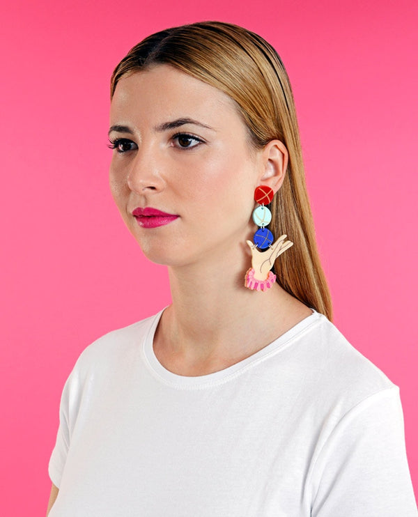 Juggling-hands-earrings-la-vidriola-plastic-jewellery-circus-where-the-magic-happens-product