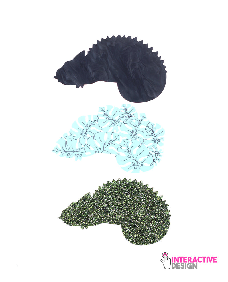 Jungle Inserts for Chameleon Necklace