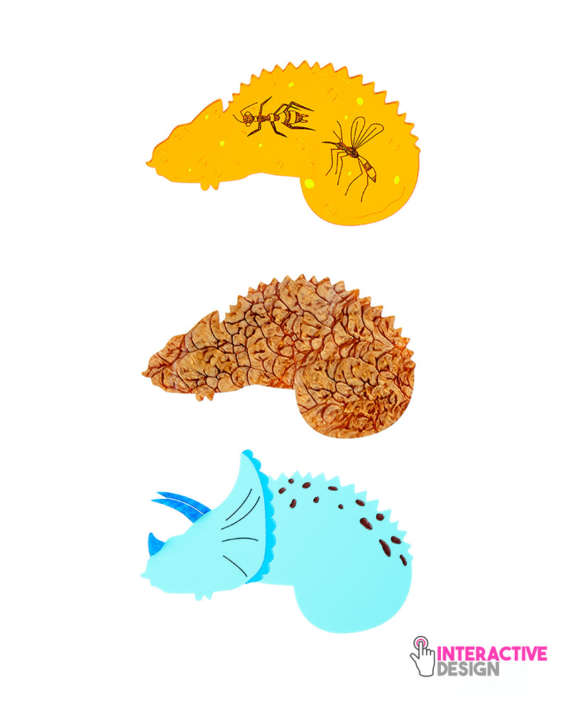 Pack Jurassic Inserts for Chameleon Necklace