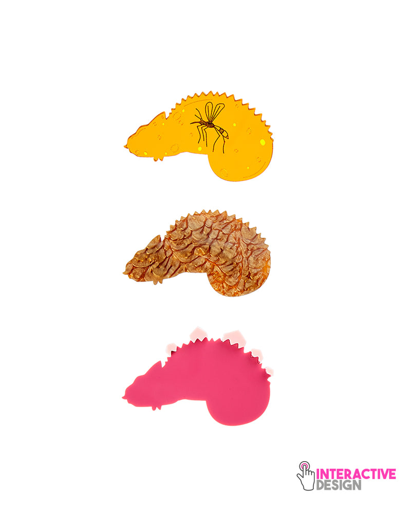 Pack Jurassic Inserts for Chameleon Brooch
