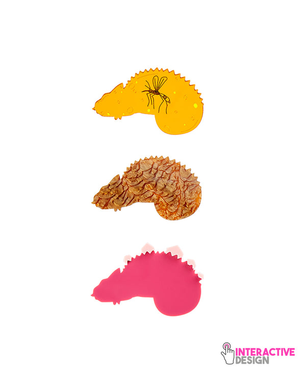 Pack Jurassic Inserts for Chameleon Brooch