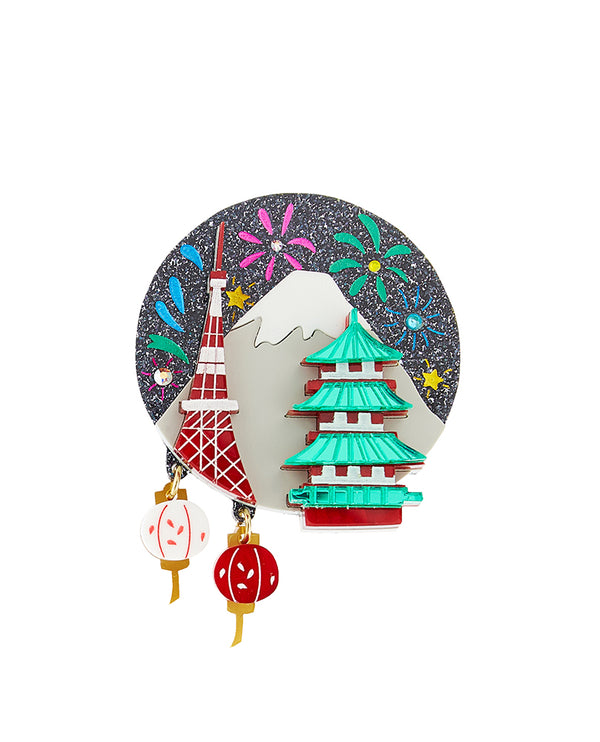 Konnichiwa from Tokyo Tower! Brooch