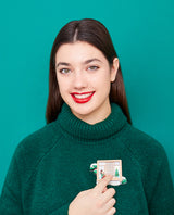 Konnichiwa! Japanese Christmas Home Brooch -interactive-