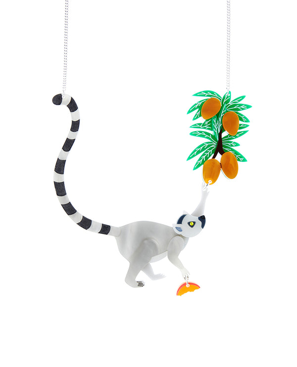 Lemur In the Branches Necklace