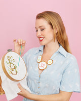 Let’s Do Embroidery Together! Necklace