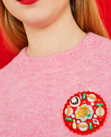 Let’s set the Christmas Table Brooch