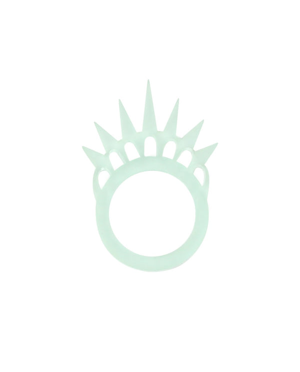 Liberty tower crown ring