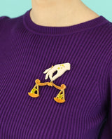 Libra-zodiac-sign-brooch-la-vidriola-plastic-jewellery-cosmica-zoom