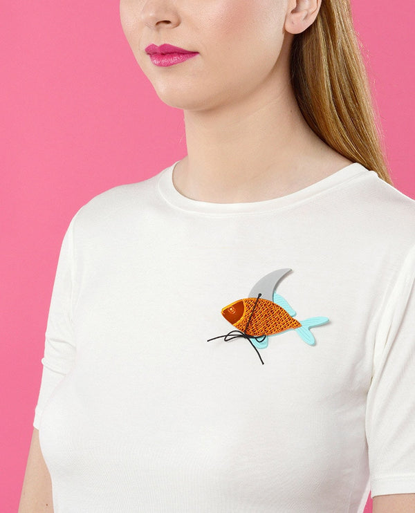 Like a shark brooch