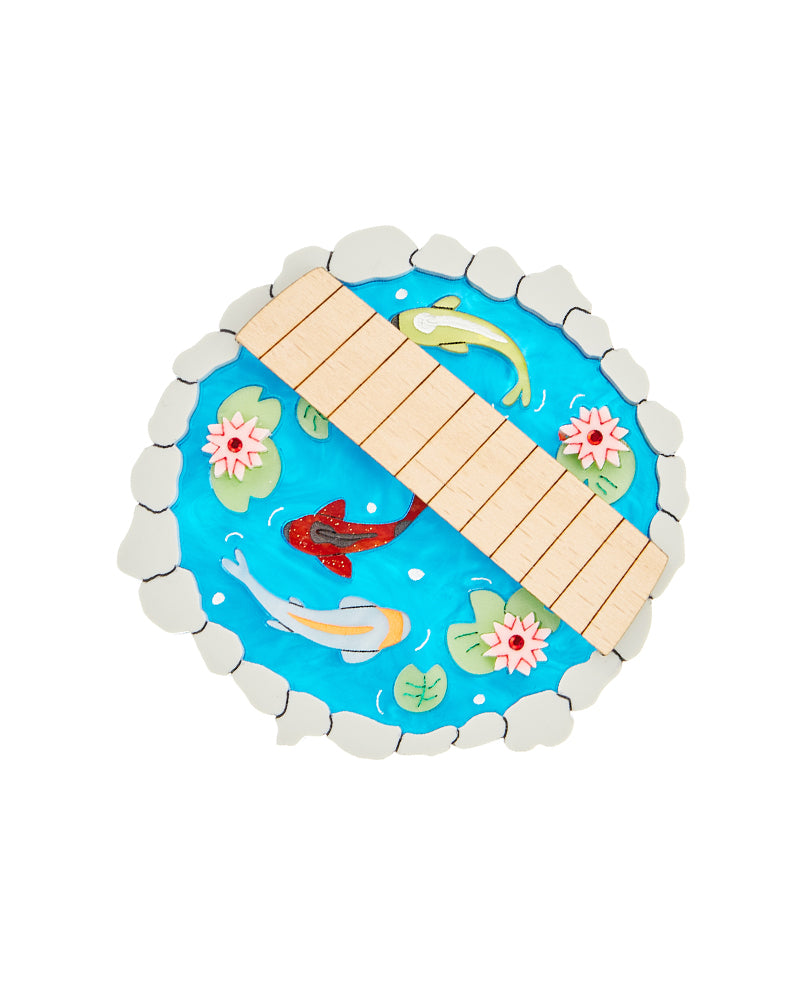 Little Koi Pond statement Brooch