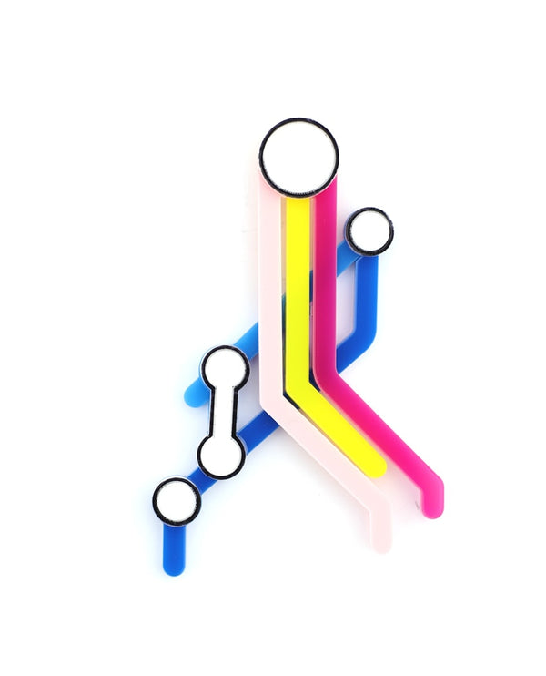 London-underground-map-brooch-la-vidriola-plastic-jewellery-take-away-detail
