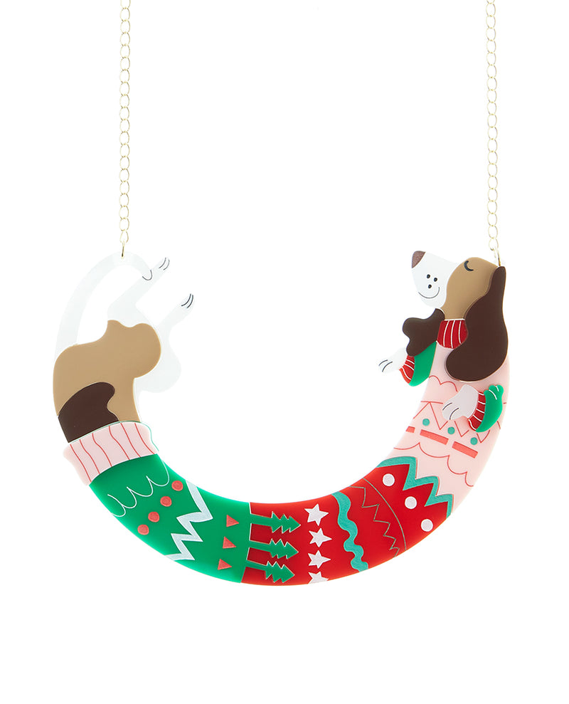 Look How Long My Christmas Sweater Is! Necklace