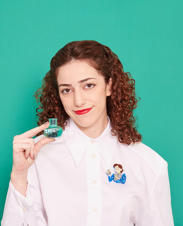 Madame Curie Discovery Brooch -Glow in the Dark-