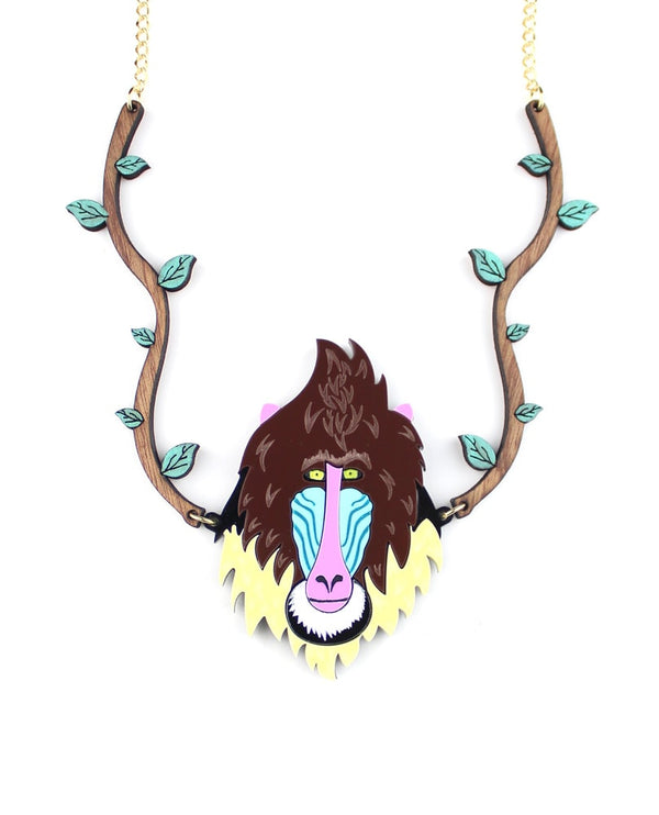 Mandrill_necklace_la_vidriola_detail