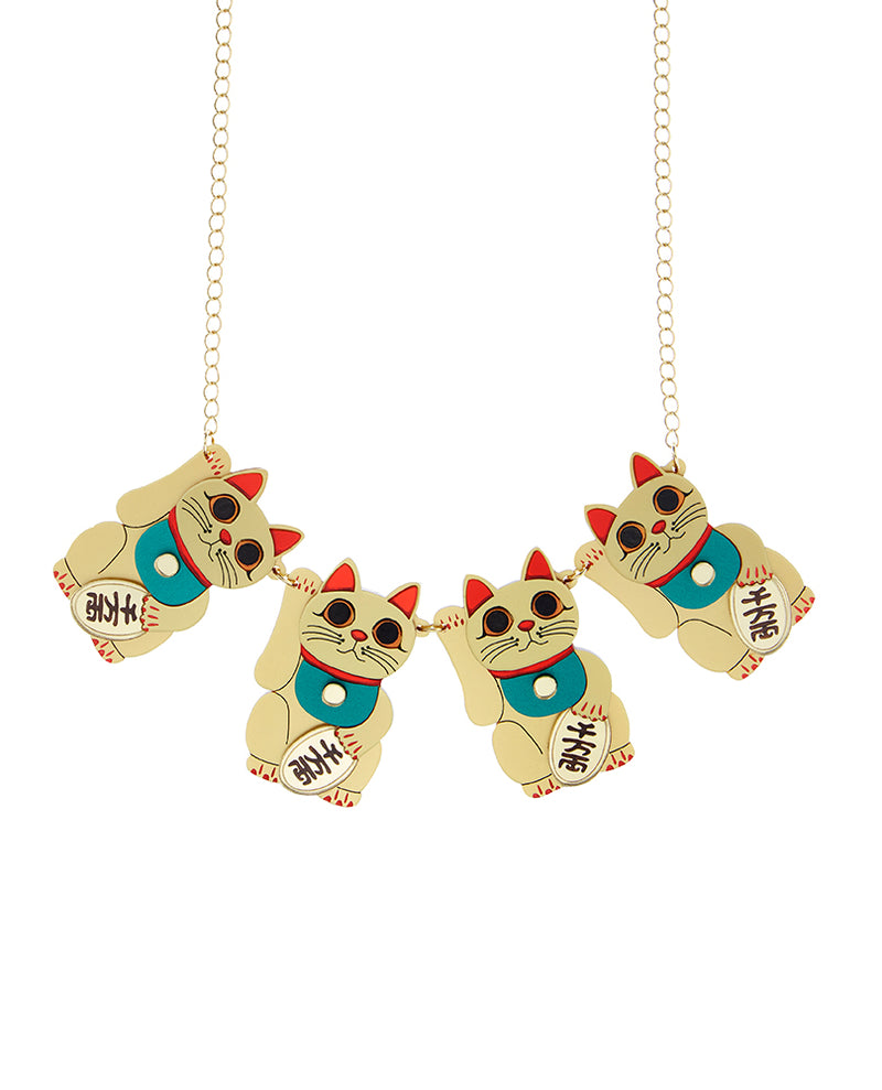Many Many Maneki Nekos Necklace