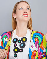 Many Vinyl in my Collection statement Necklace