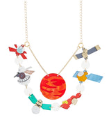 Mars and its many Orbiters Necklace