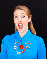 Mars and its many Orbiters Necklace