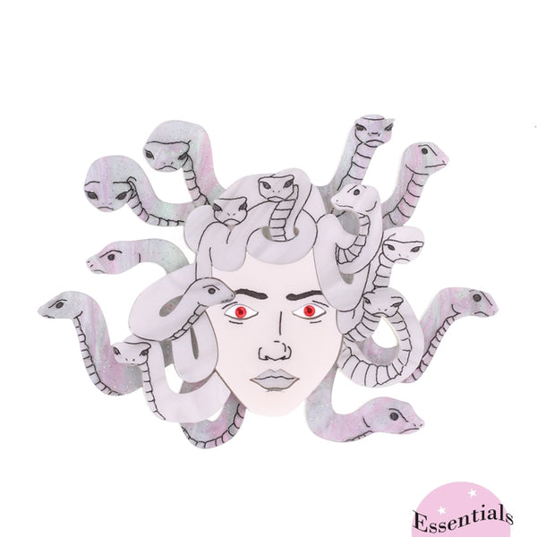 Medusa brooch deals