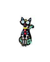 Meow! It's Día de los Muertos Brooch
