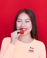 Mini Japanese Strawberry Shortcake Brooch
