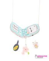 Moshi moshi! Flip Phone Necklace - interactive -