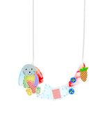 Mr. Snuffles the Patchwork Bunny Necklace