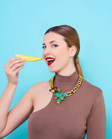 Munching on Some Leaves giraffe Necklace