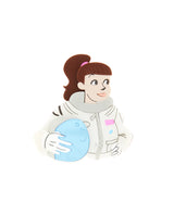 Astronaut Woman on a Mission Brooch