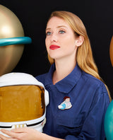 Astronaut Woman on a Mission Brooch
