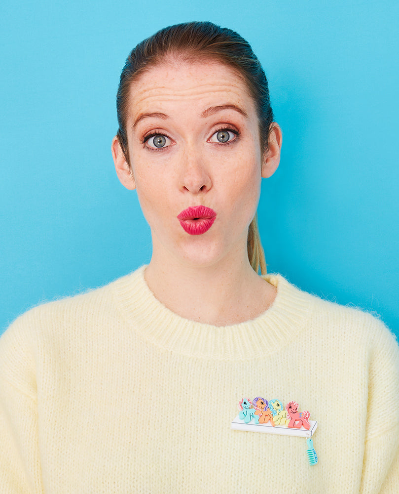 My Little Pony Collection on my Shelf Brooch