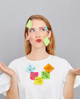 My Memo Sticky Notes statement Necklace