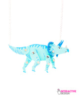 My Walking Triceratops Necklace -interactive-