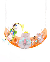 NYC-Subway-Adventure-statement-necklace-Bon-Voyage-collection-la-vidriola-detail
