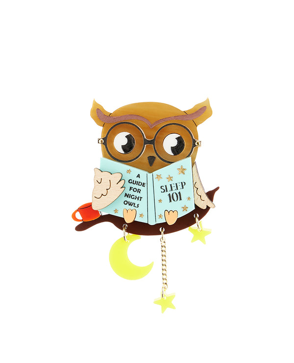 Night Owl Brooch