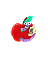 Number 1 Bookworm Brooch
