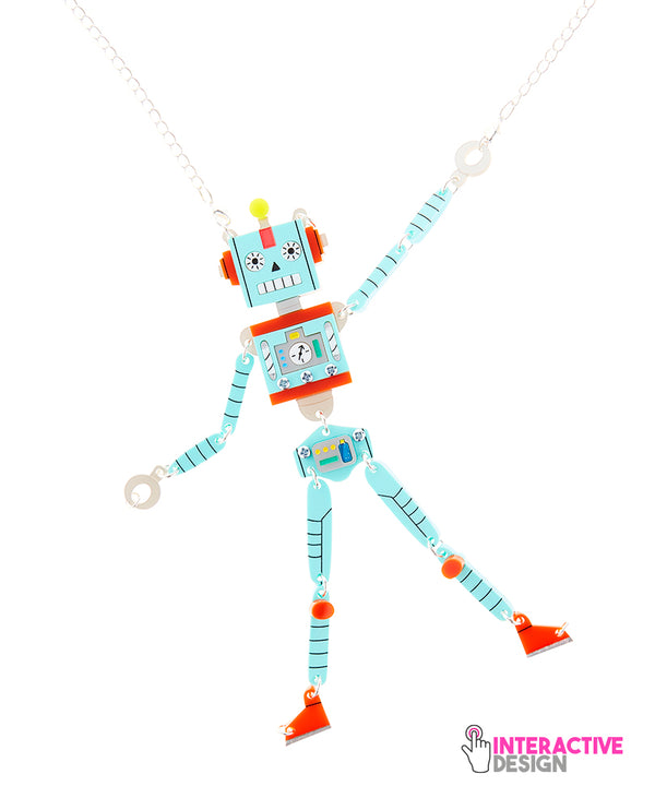 Nuts and Bolts the Robot Necklace -interactive-