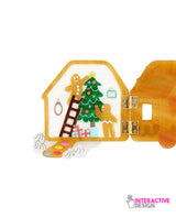 Open The Gingerbread House And… Brooch -interactive-